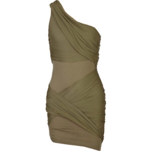 COPY - Alice and Olivia golden goddess dress in o… - Picture 2 of 3